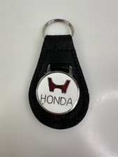 Vintage 1979’s Honda Dealer Accessory Leather Key Chain White USA HTF picture