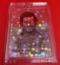 Brand new NARCOTOYZ Pablo Escobar Trading Card with Acrylic Case 18+ picture