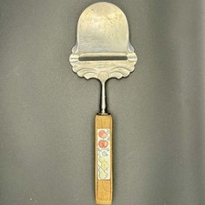 SPAR Norway Cheese Plane Vintage Slicer MCM Danish Modern Stainless Wood Handle picture