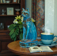 Egyptian Artifacts Unique Authentic Pharaonic Statue Of Egyptian Goddess Bastet picture