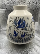 Stavangerflint Inger Waage Set Of Vases Norwegian Ceramic Rare Hard To Find picture