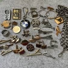 Vintage Junk Drawer & Men’s Costume Jewelry Lot - Bulk Junk Estate picture