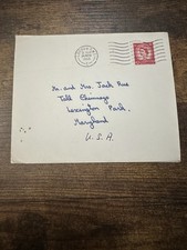 1965 London England Christmas Card w Envelope Queen Elizabeth Stamp picture