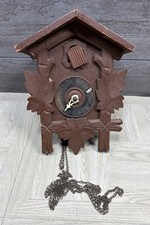 AS IS PARTS ONLY Black Forest Cuckoo Clock Wood German Hubert Herr Triberg Mvnt picture