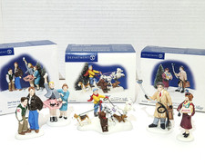 Department 56 Original Snow Village Lot 3 Start Your Engines Walking Who Sales picture