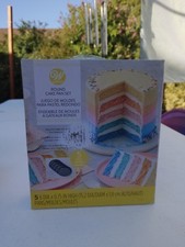 Wilton Round Cake Pan Set of 5 6-inch Diameter 0.75-inch High 5 Pans New in box picture
