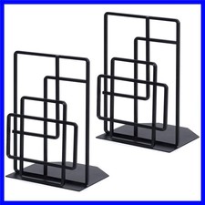Beautifully Crafted Heavy Duty Lattice Design Bookends - Ideal Home/Office Decor picture