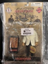 RARE SIGNED Vintage James Bond 007 Goldfinger Action Figure 6'' VTG 1998 SEALED picture