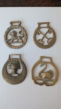 Horse Brass Medallion Antique Show Parade Harness SET 4 1 PRICE FROM ENGLAND picture