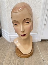 Vintage Katherine’s Collection Head Mannequin Art Deco Style- 22in-Circumference picture