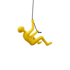 Climbing Man Classic Wall-Art Sculpture | Yellow picture