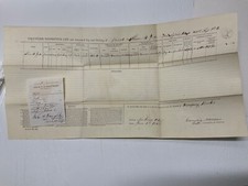CIVIL WAR 101st PENNSYLVANIA MOREHEAD CITY N.C. PAY MUSTER & TRANSFER   1889 picture