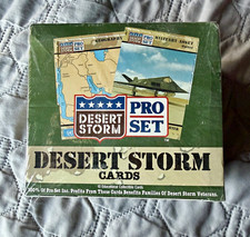 **FACTORY SEALED** Pro Set Desert Storm Sealed Box Trading Cards picture