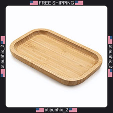 Bamboo Vanity Tray Bathroom Counter Organizer 7.9x5.1 inches picture