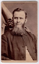 Rev Kellog Muskegon MI CDV Photo Westervelt Clergyman Portrait 1870s picture