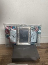 Lot Of 3 Picture Photo Frames Silver Plated Painted Glass 3 x 5” 3x 4.5” picture