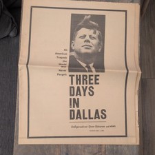 JFK John F Kennedy Three Days In Dallas Article Independent Press Telegram 1963 picture