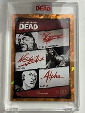 2026 Keepsake Walking Dead Spotlight Governor Negan Alpha Signagraph  18/25 picture