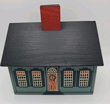 Vtg Folk Art Still Bank Windfield Designs 1984 H Musser Cape Cod Style House  picture