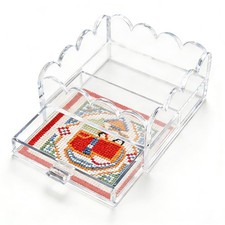 Clear Acrylic Trays for Needlepoint with Insert Drawer 4