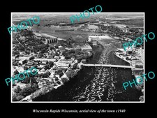 Wisconsin Rapids Wi Aerial View Of The Town c1940 1 Old Large Historic Photo picture