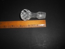 Antique Round Diamond Cut Faceted Glass Stopper 3