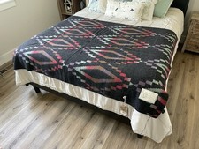 Vtg WOOLRICH Navajo Tribal Southwest Aztec Wool Blend Throw Blanket 50x70