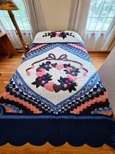 109 X 118 King Handmade Quilt Trip Around The Love picture