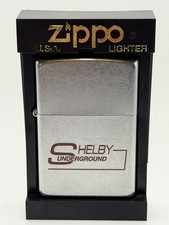 Vintage 2000 Shelby Underground Advertising Chrome Zippo Lighter NEW B16 picture