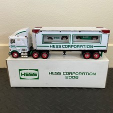 Rare 2006 NYSE Hess Toy Truck & 2 Racers in Box w/ All Packaging, Lights Working picture