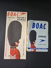 Vintage 1949 BRITISH OVERSEAS AIRWAYS CORPORATION SPEEDBIRD SERVICE SCHEDULE AND picture