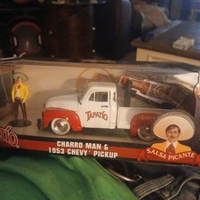 Jada Tapatio Hot Sauce Charro Man & 1953 Chevy Pickup Truck Collectible Vehicle picture