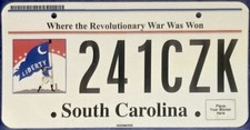 2020 ‘s SOUTH CAROLINA Where the Revolutionary War Was Won License Plate picture