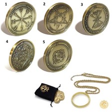 5 Pentacles of Venus Coin Set - Love & Harmony Seals with 72 Names of God picture