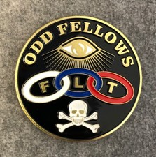Odd Fellows Car Auto Emblem (Black) picture