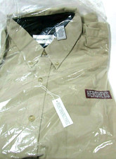 Vintage Hershey's Logo Promotional Tan Long Sleeve Shirt XXL 100% Cotton NWT NIP picture