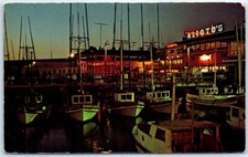 Postcard - Fisherman's Wharf at Night, San Francisco, California, USA P-93105 picture