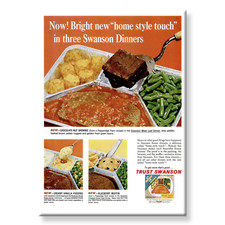 SWANSONS MEATLOAF DINNER Vintage Retro 3 1/2