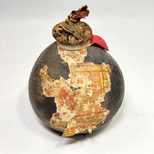 Antique Mongolian Wine Stoneware Bottle-Please Read Information picture