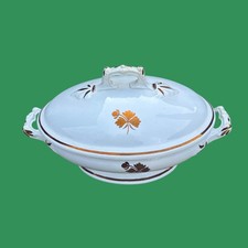 Arthur J Wilkinson Antique Tea Leaf Copper Lustre Oval Serving Dish picture
