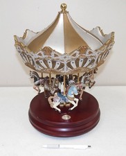 READ AD Vtg SAN FRANCISCO MUSIC BOX 6 Horse MERRY GO ROUND CAROUSEL Wind Wings picture