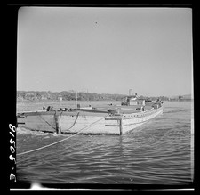 Photo:Erie Canal New York 1941 Barge Under Tow picture