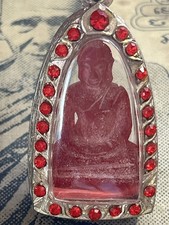 Phra Hin kae Bucha Thai Buddha Statue Kru Hot beautifulhandmade from Red stone picture