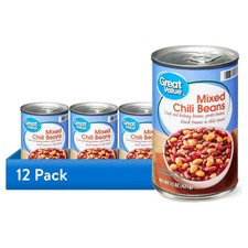 12 pack,Great Value Mixed Chili Beans, 15 oz Can. picture
