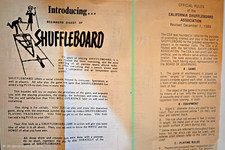 Vintage Shuffleboard Pamphlets 