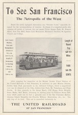1903 United Railroads of San Francisco Print Ad City of Atlanta Trolley Car Pix picture