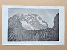King Edward Peak, British Columbia, Canada - Antique Print - 1907 picture