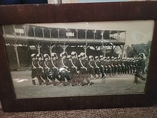 Antique 1910 Masonic Knights Templar Parade Photo - Uniforms, Cross, Swords picture