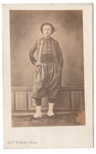 Pontifical Zouave circa 1865 Alfred Perlat Poitiers Photo CDV picture