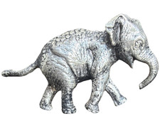 .999 Fine silver Elephant Figurine 6.15 Troy Oz picture